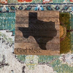 Texas Wooden Rustic Decor NWT